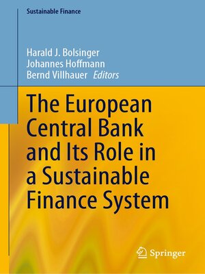 cover image of The European Central Bank and Its Role in a Sustainable Finance System